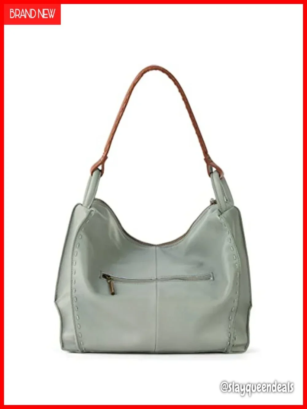 Hobo Purse Large Leather Handbag Travel Zipper Pocket